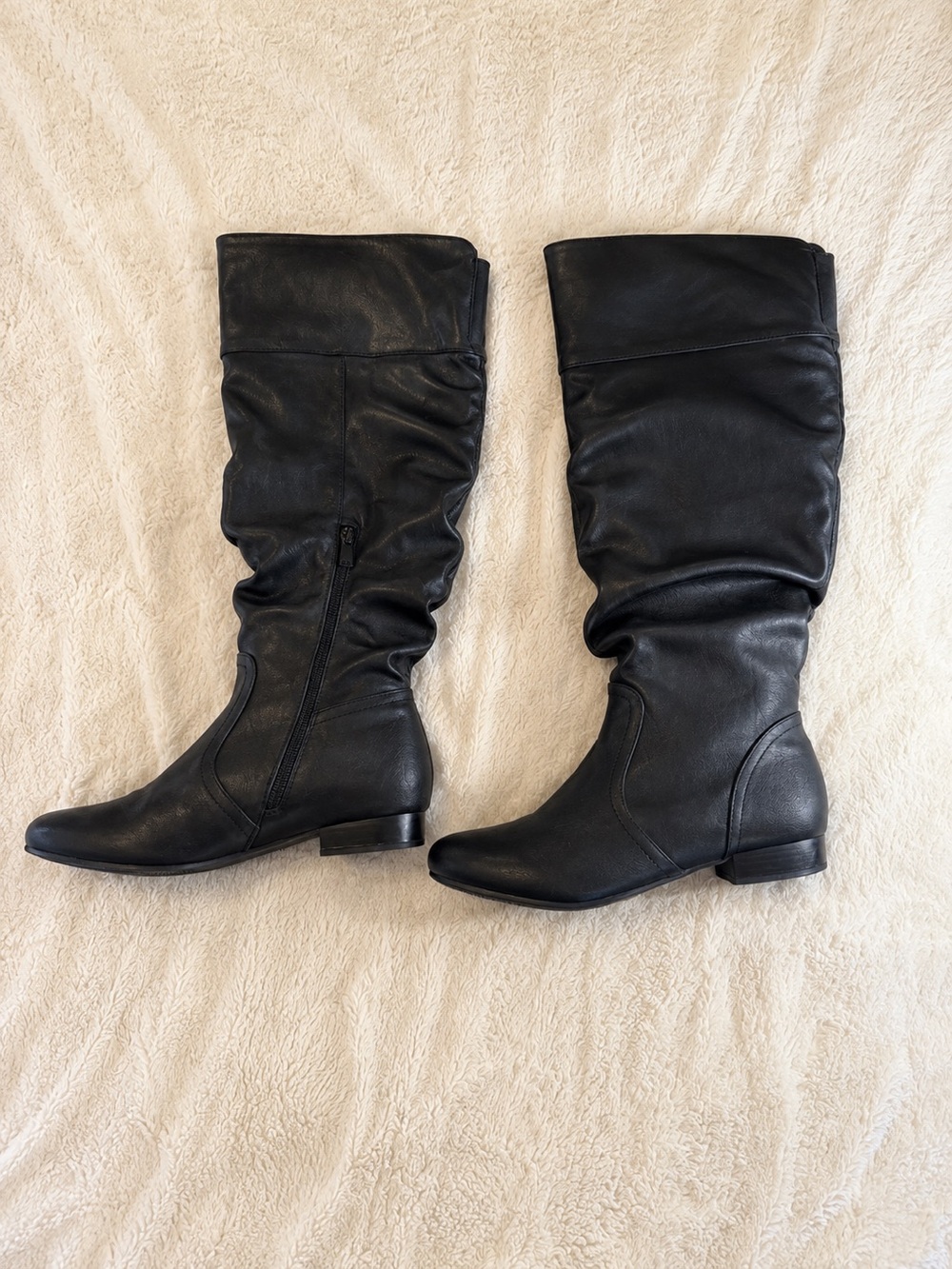Dream Pairs Black Knee-High Slouch Boots